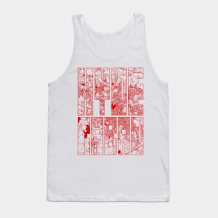 Hyderabad, India City Map Typography - Oriental Tank Top